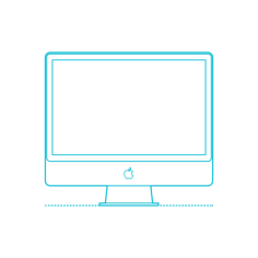 Guide Digital Apple Imac Aluminum 24 Inch 2007 Contour Svg Vector, Free Vectors File